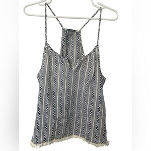 Aerie Gray Blue Strappy Camisole Top